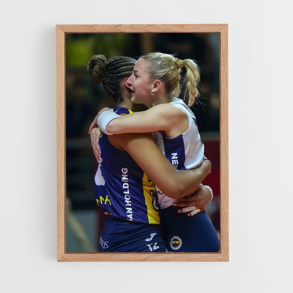 Poster L'Étreinte Sereine – affiche Volleyball (vue 4)